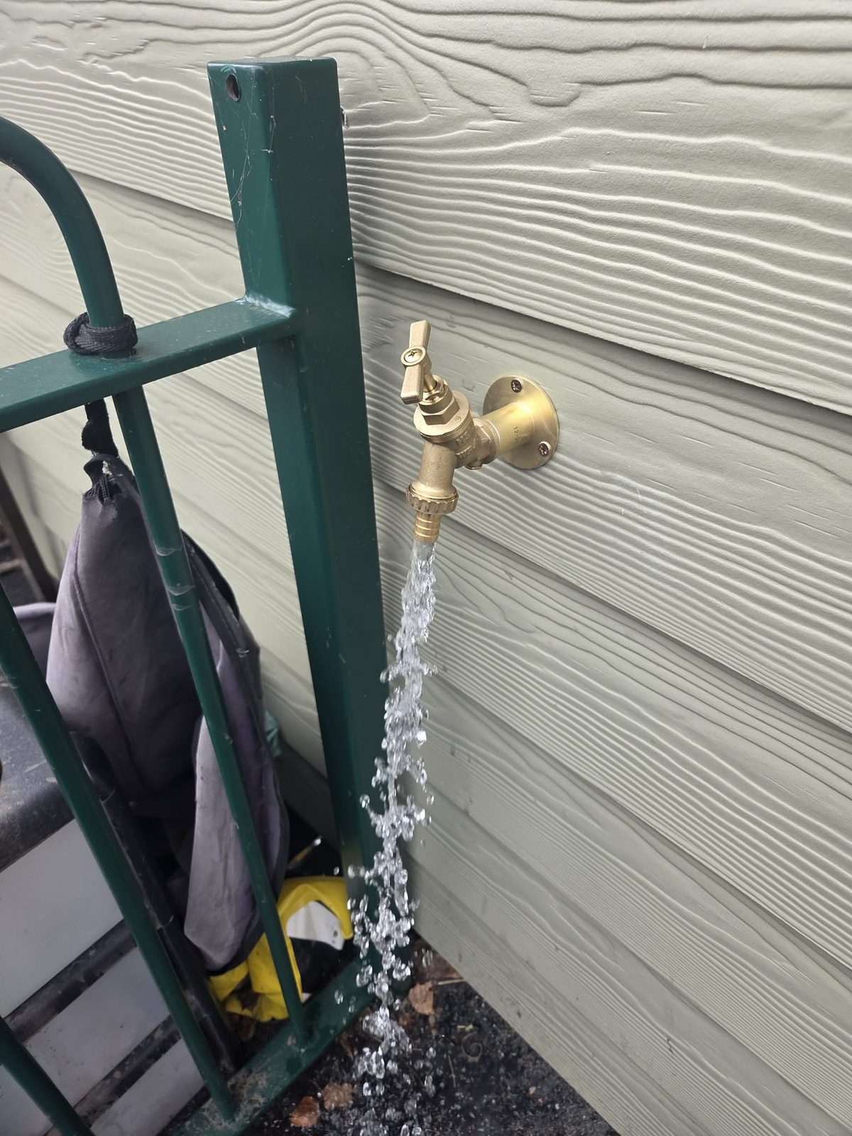 Outside tap plumbing work by LDW Gas and Plumbing